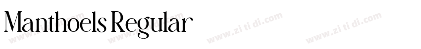 Manthoels Regular字体转换